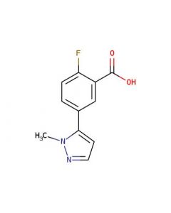 Astatech 2-FLUORO-5-(1-METHYL-5-PYRAZOLYL)BENZOIC ACID; 0.25G; Purity 95%; MDL-MFCD19620608